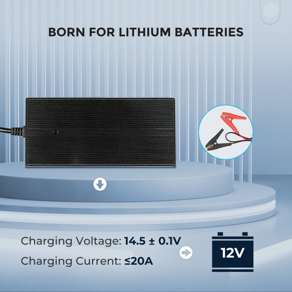 20A 240V AC to DC Lithium Iron Phosphate Battery Charger - Image 6