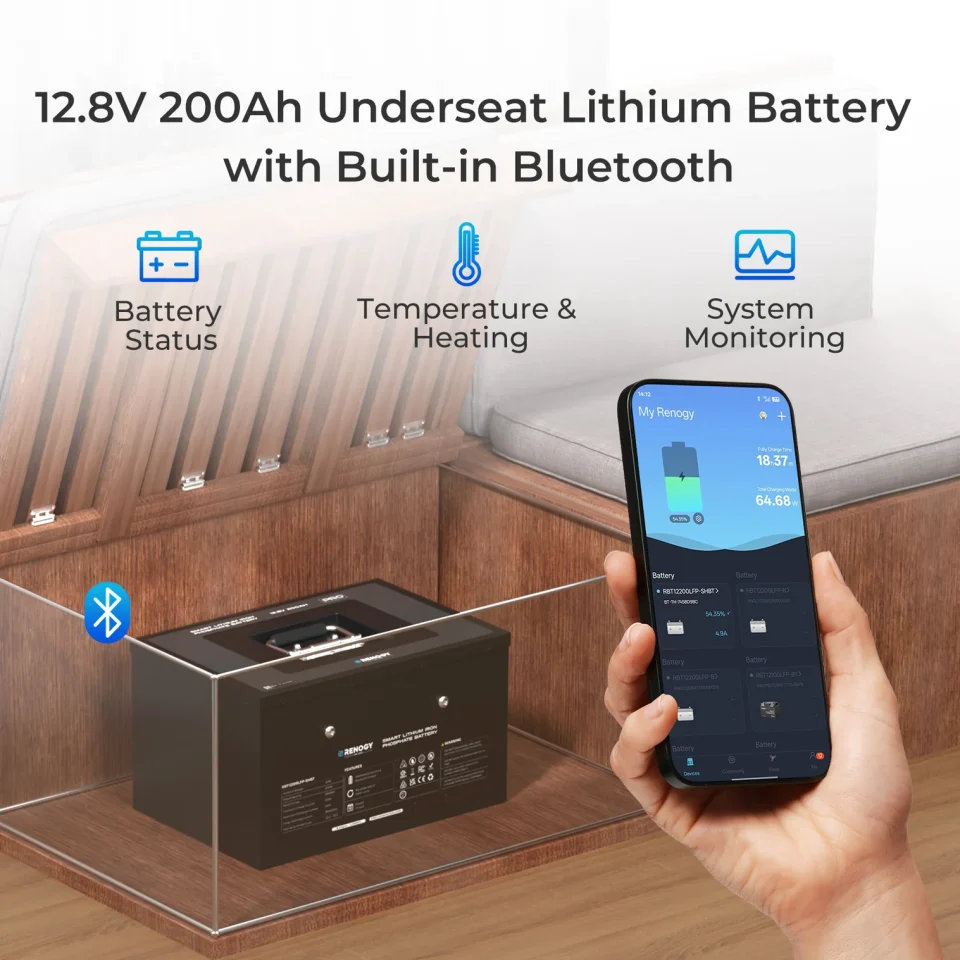 12V 135Ah Pro Smart Lithium Iron Phosphate Battery - Image 4