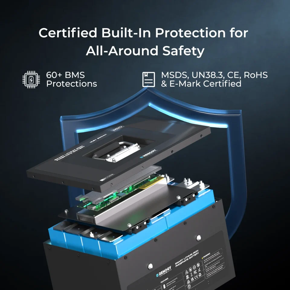 12V 135Ah Pro Smart Lithium Iron Phosphate Battery - Image 6