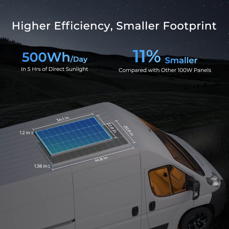 Renogy 100W Rigid Solar panel (Topcon) - Image 5