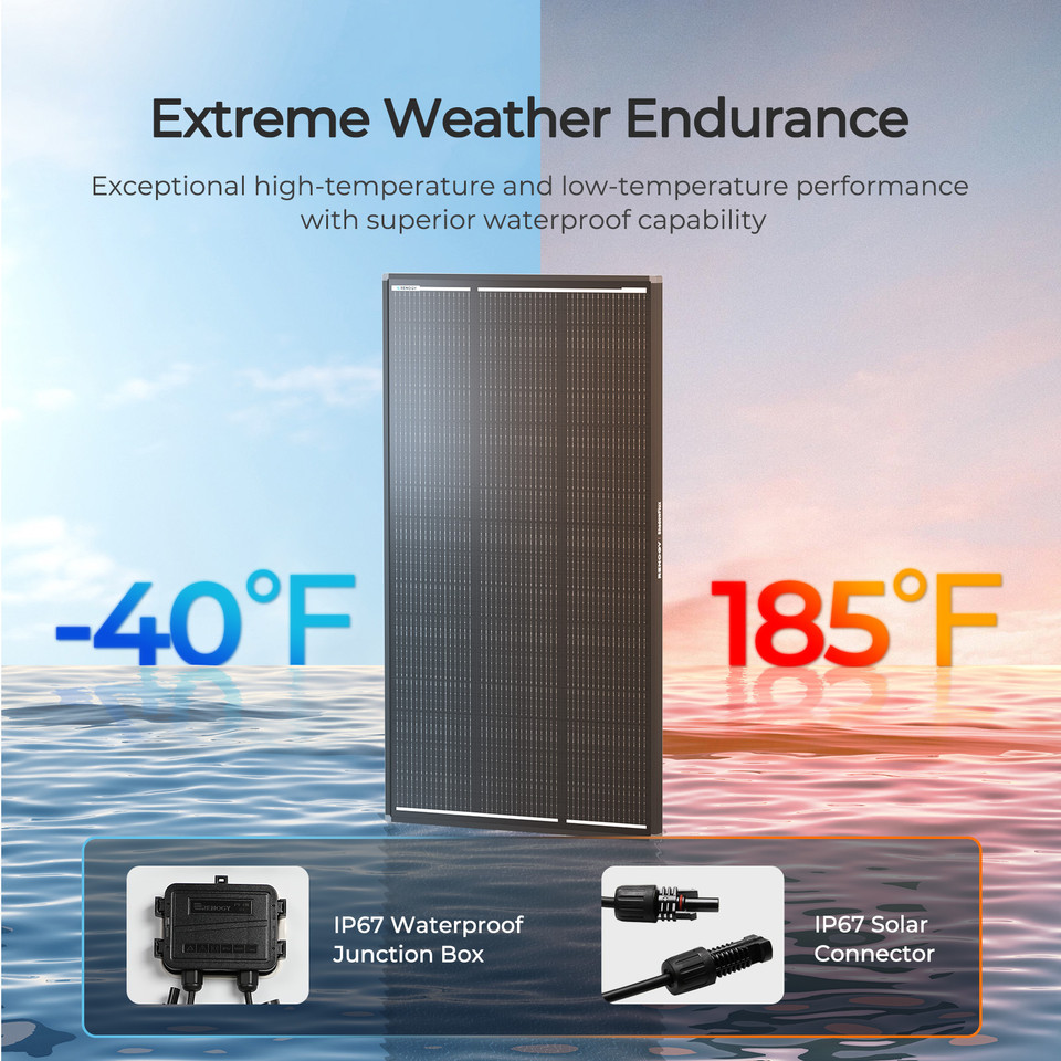 120W ShadowFlux Rigid Solar panel (Topcon) - Image 4